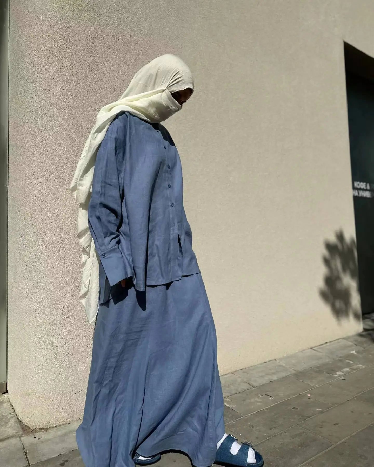 Modest Long Sleeve Skirt and Shirt Set