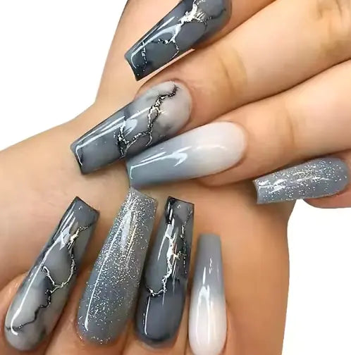 Starry Marble Nail Wraps