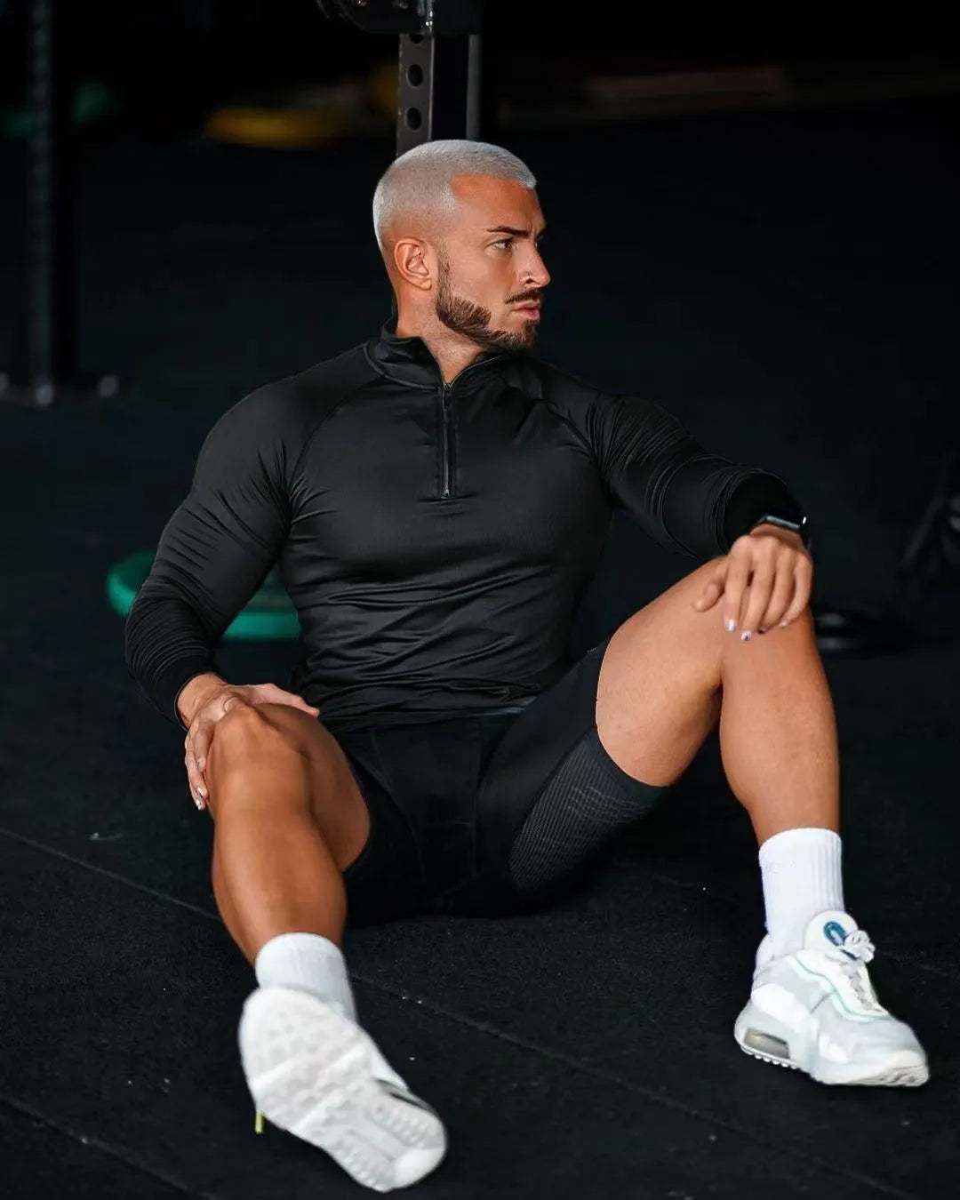 Athletic Half-Zip Workout Tee