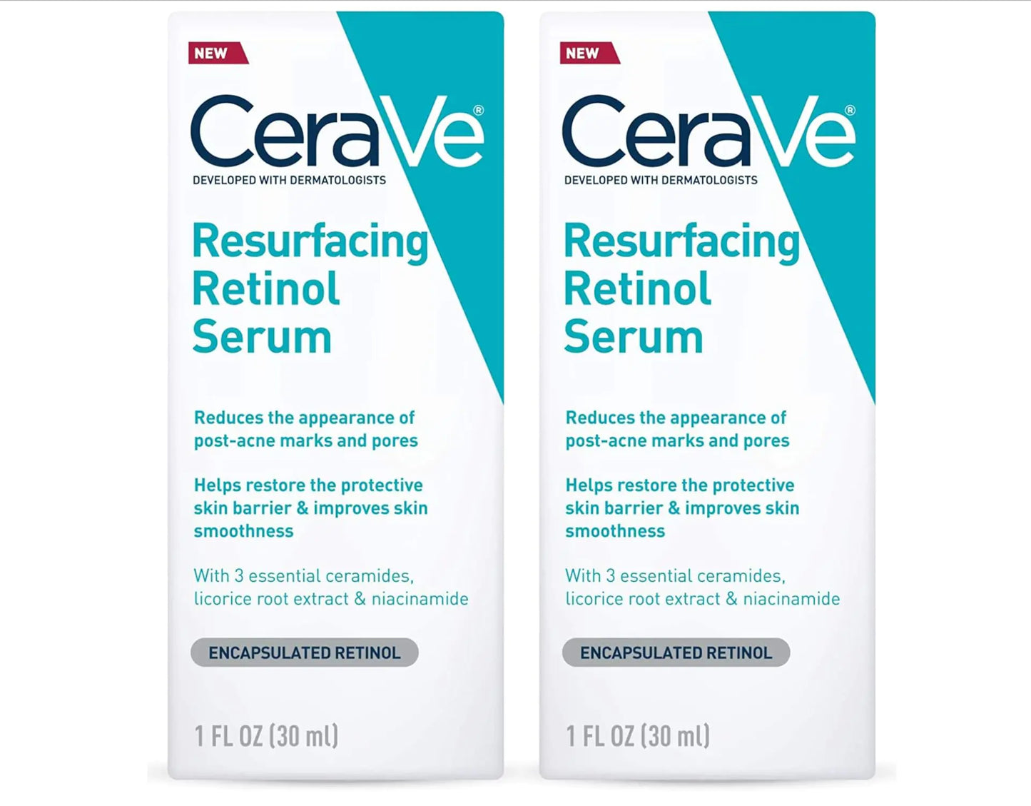 Cerave Brightening Retinol Duo 1oz Each