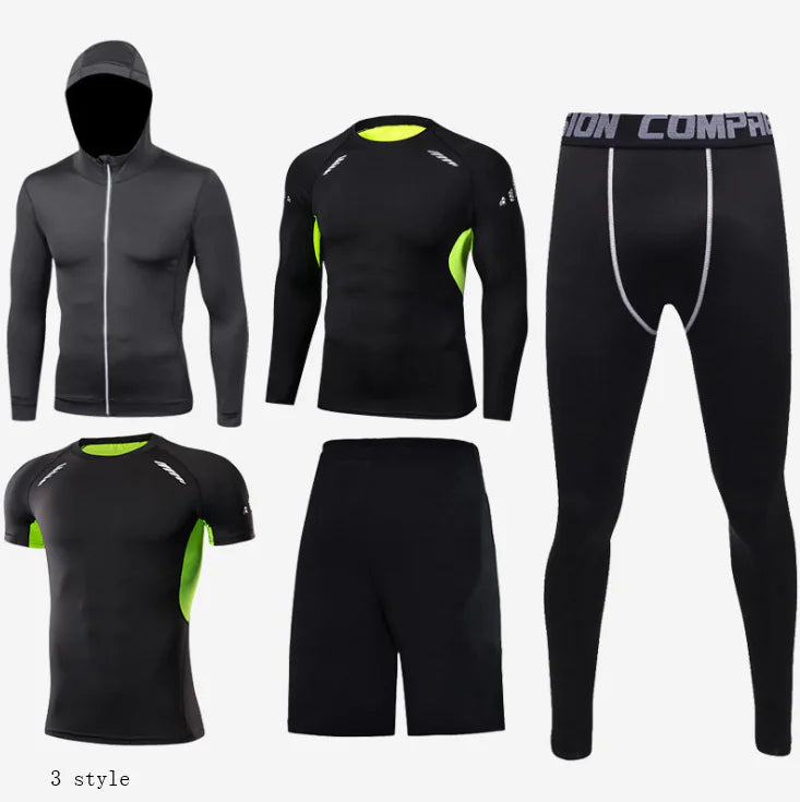 Men's Athletic Gear Set for Gym & Running