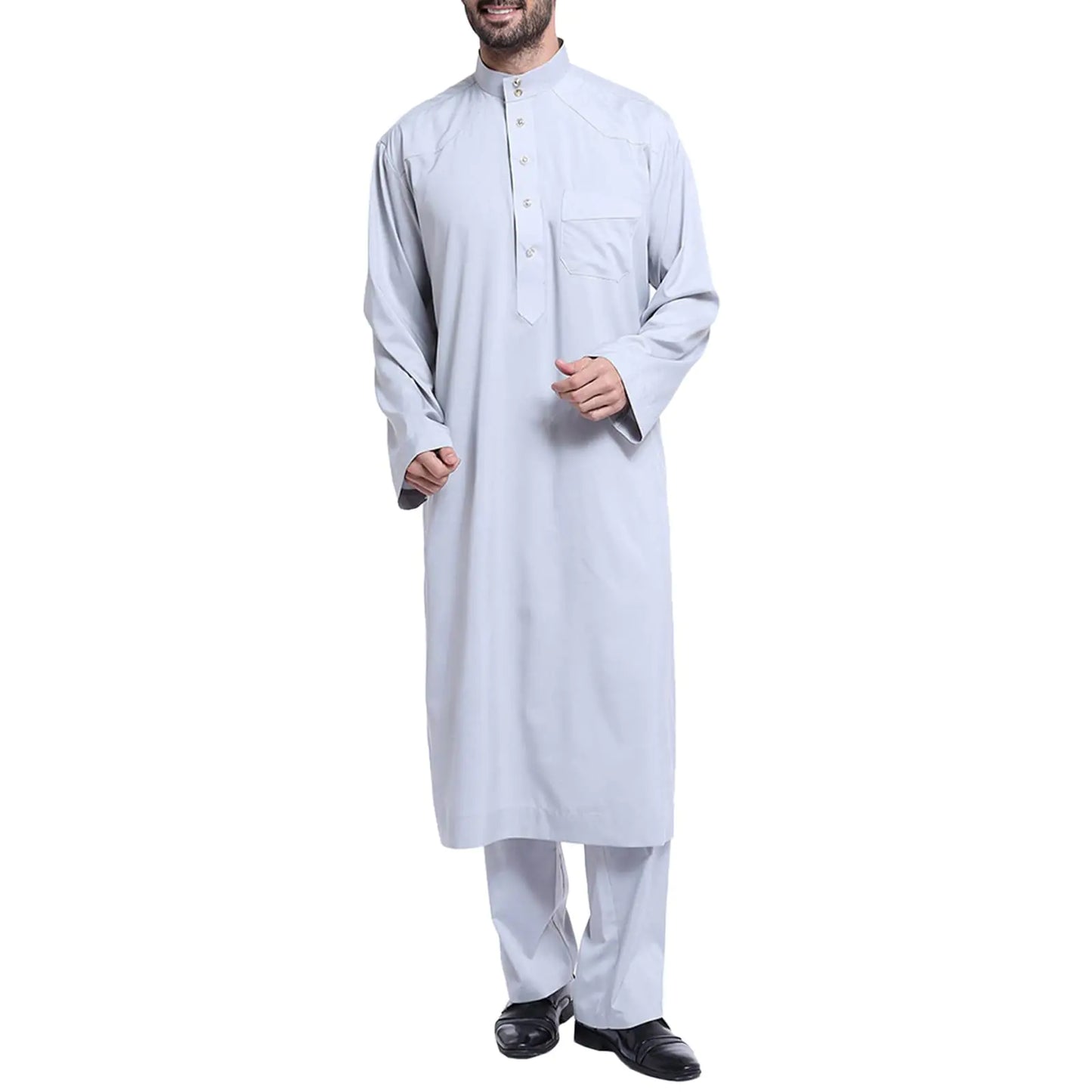 Alalaso Men's Elegant Thobe Robe