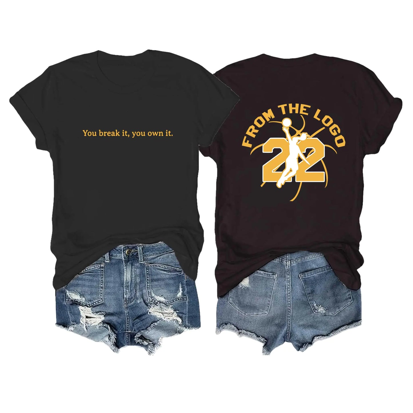 Logo 22 Women's Basketball Tee