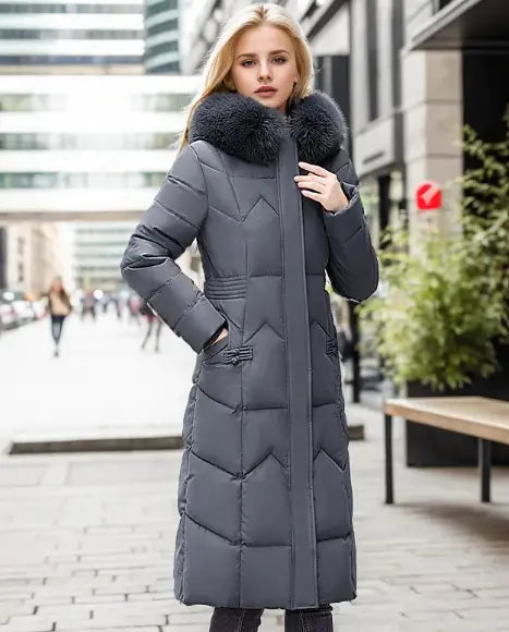 Luxury Fur-Lined Winter Coat