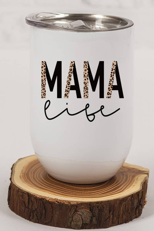 Leopard Mama Life Wine Cup Tumbler