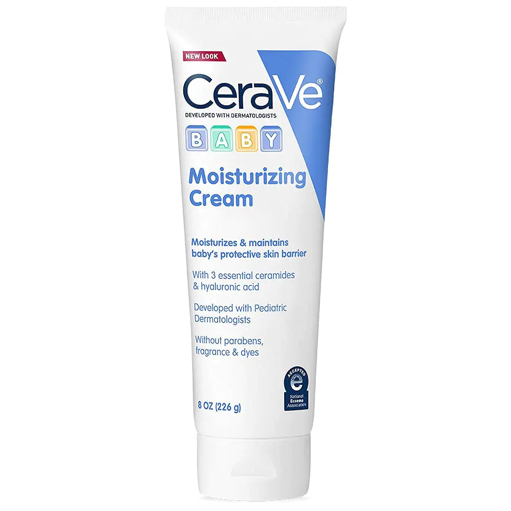 CeraVe Baby Hydrating Cream | 24-Hour Moisture with Ceramides | Free from Parabens & Phthalates | 8oz