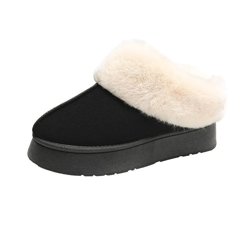 Women's Plush Suede Fur Slippers
