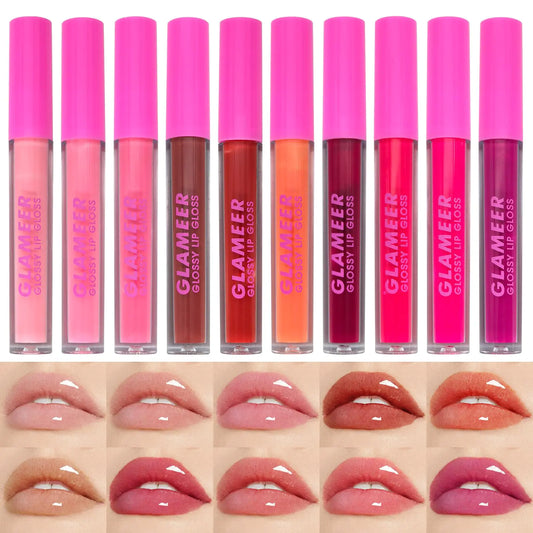 GLAMEER 10-Color Matte Liquid Lipstick Set