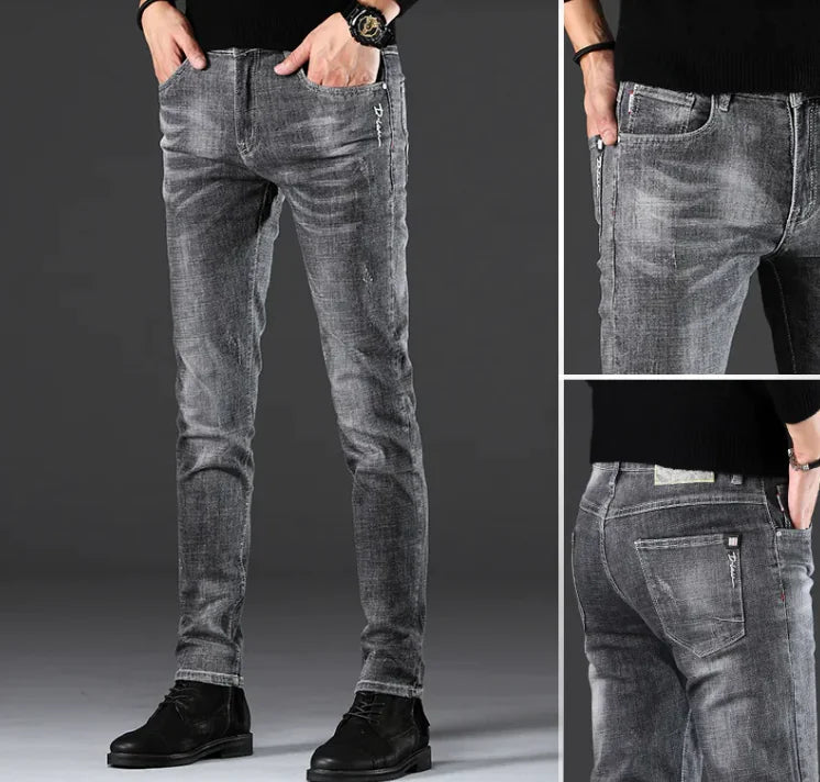 Men's Tapered Casual Jeans
