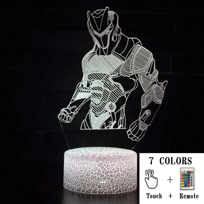 Colorful 3D LED Touch Lamp