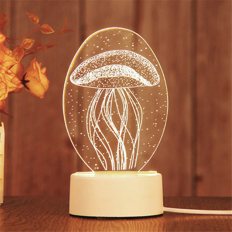 Romantic 3D Acrylic LED Lamp