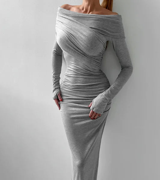 Chic Modal Collar Dress