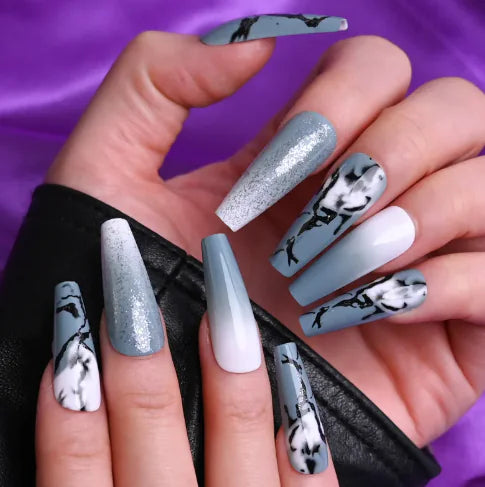 Starry Marble Nail Wraps