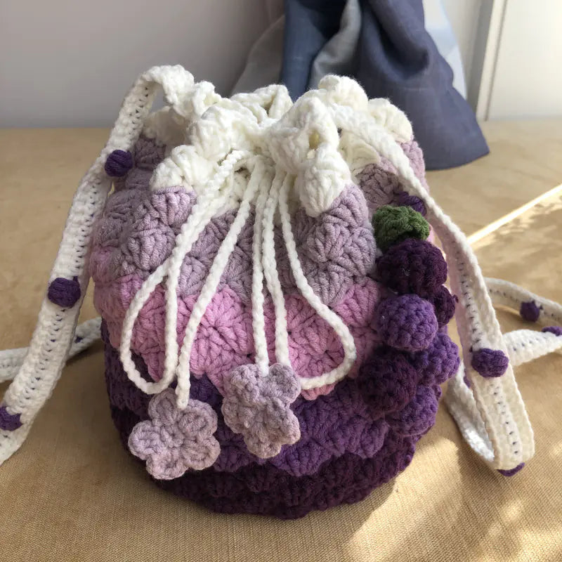 Handmade Woolen Drawstring Bag