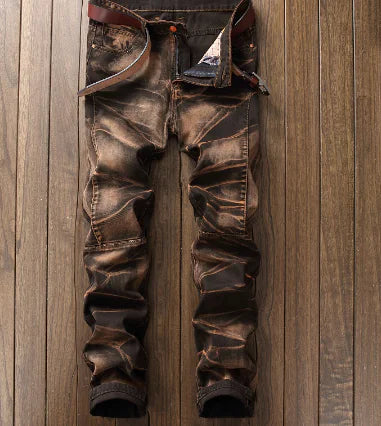 Classic Distressed Denim Jeans