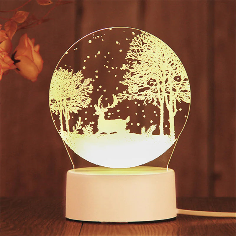 Romantic 3D Acrylic LED Lamp