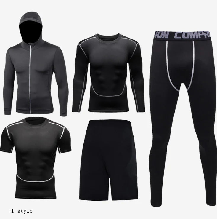 Men's Athletic Gear Set for Gym & Running