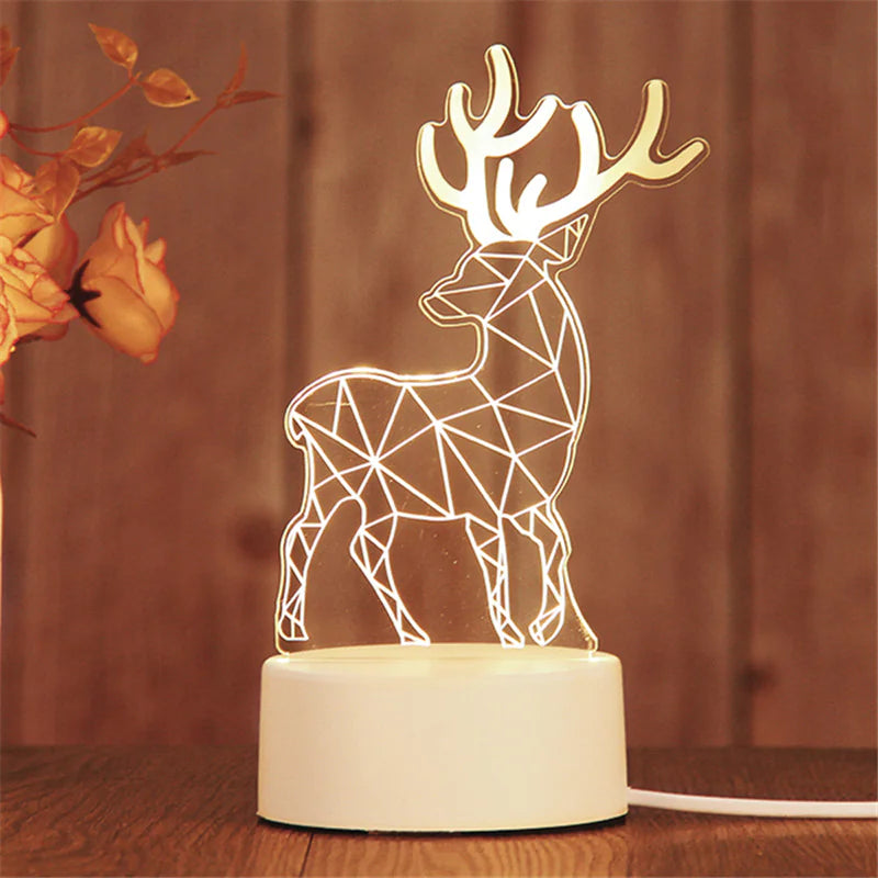 Romantic 3D Acrylic LED Lamp