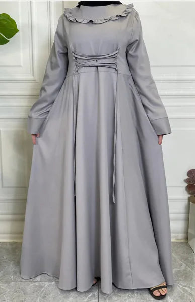 Chiffon Linen Long Sleeve Skirt