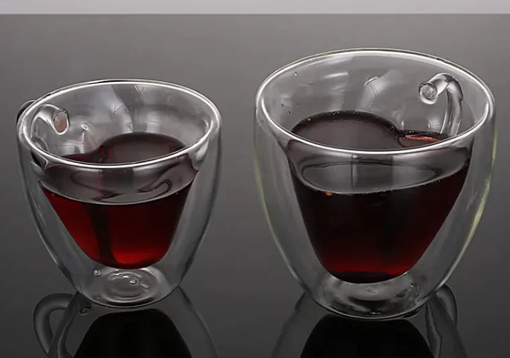 HeartView Thermal Glass Cup