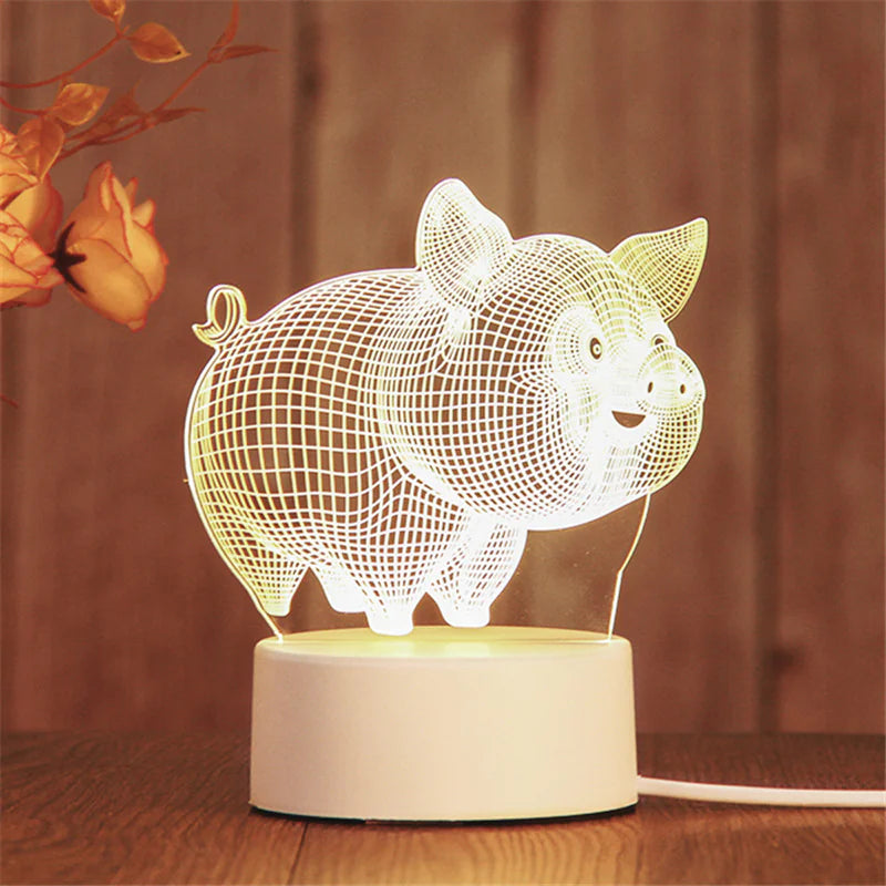 Romantic 3D Acrylic LED Lamp