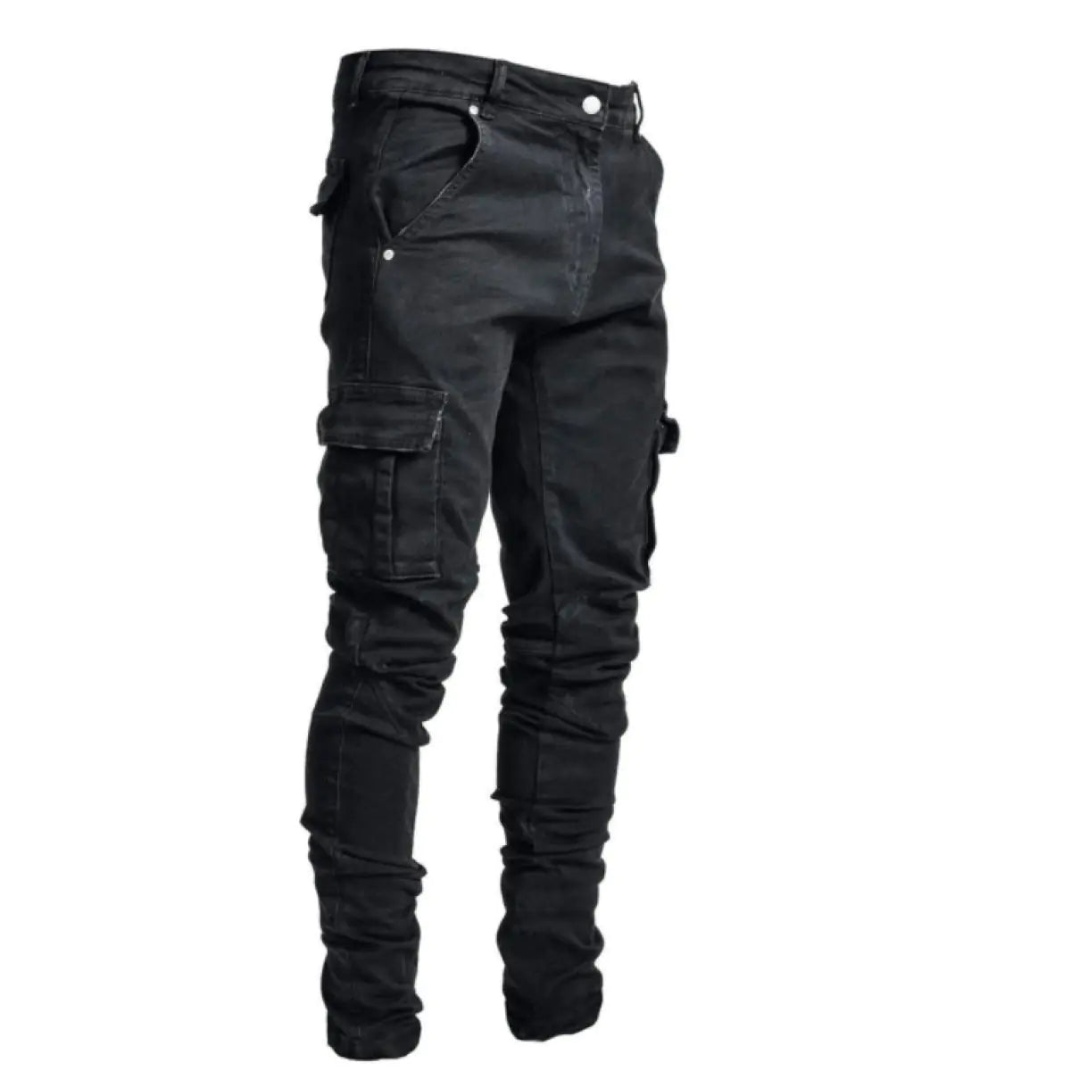 Men's Slim Fit Jeans with Side Pockets