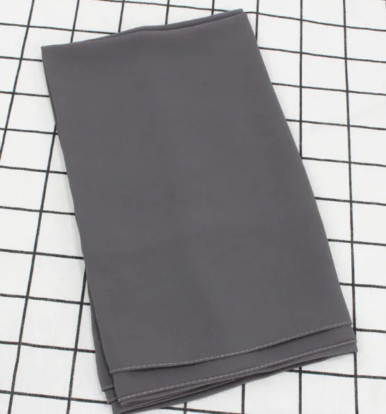 Chic Pearl Chiffon Hijab - Lightweight Solid Shade