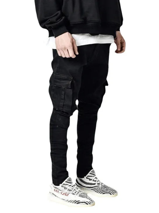 Men's Slim Fit Jeans with Side Pockets
