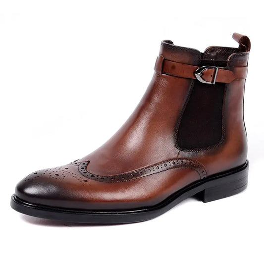Martin High-Top Cowboy Leather Boots