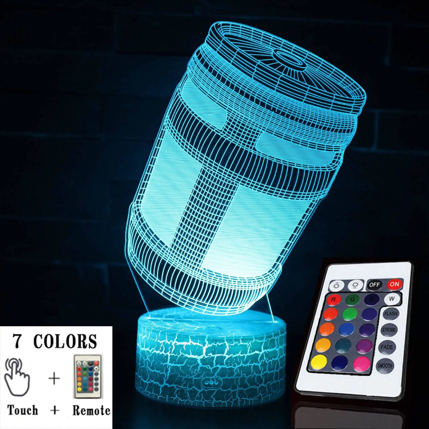 Colorful 3D LED Touch Lamp