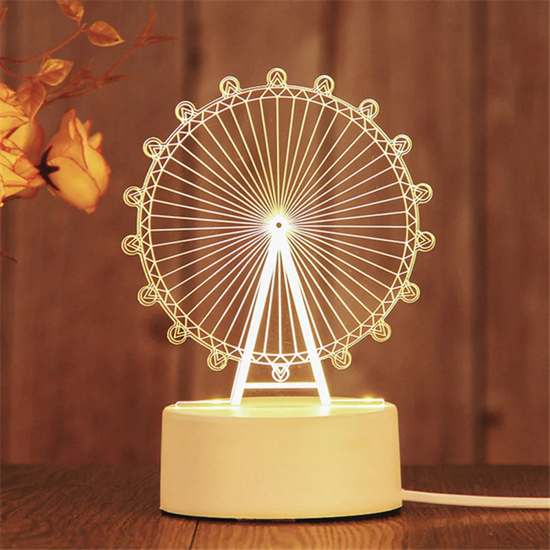 Romantic 3D Acrylic LED Lamp