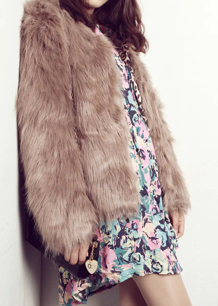 Luxury Faux Fur Coat