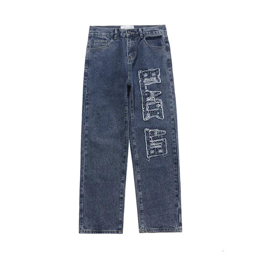 Burnout Tech Relaxed Straight Jeans