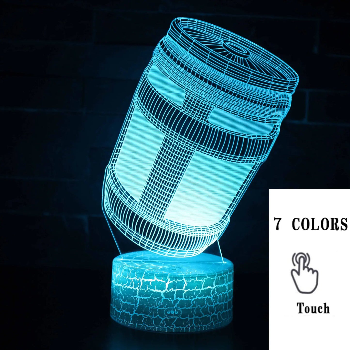 Colorful 3D LED Touch Lamp