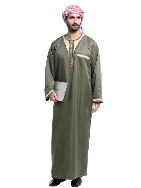 Elegant Arabian Men's Robe - Traditional Style
