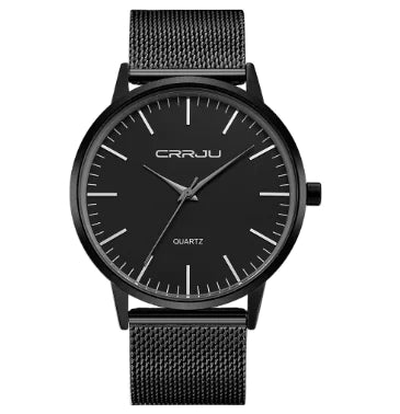 Men's Sleek Leather Strap Watch - Modern Look