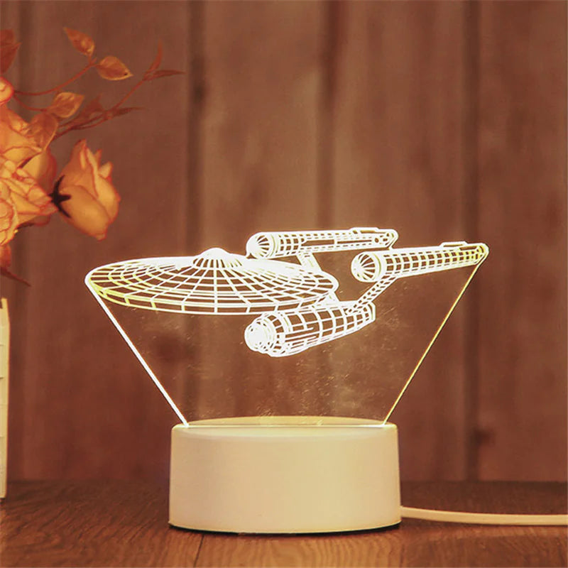 Romantic 3D Acrylic LED Lamp