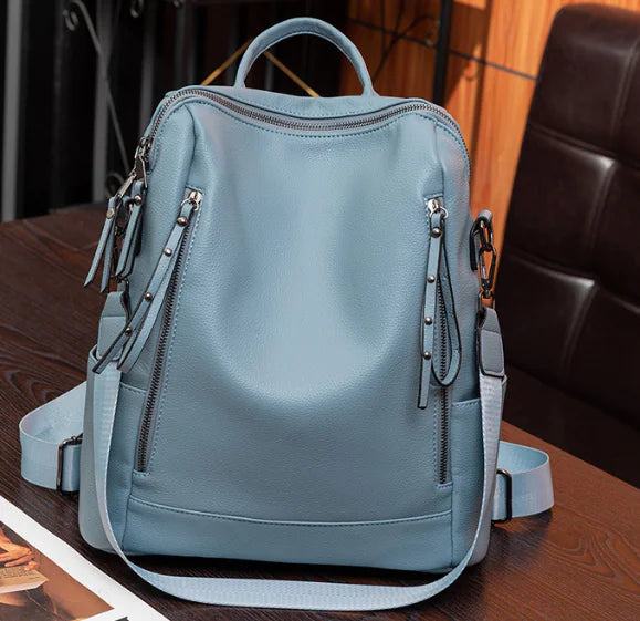 Chic Women's Leather Backpack