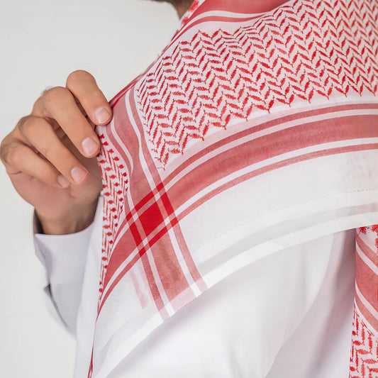 Elegant Checkered Men's Keffiyeh