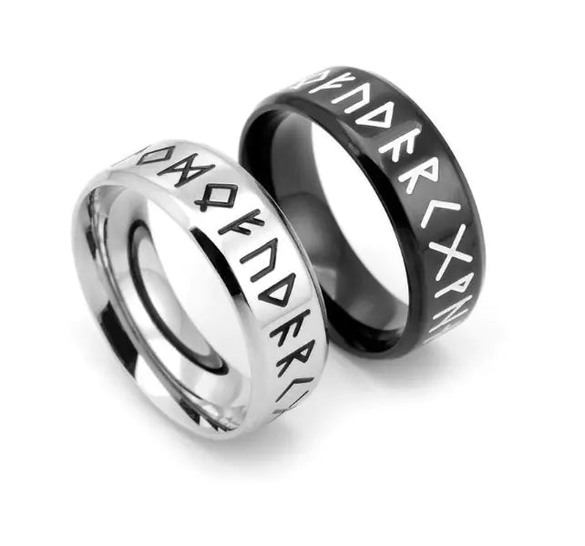 Titanium Steel Monogram Ring
