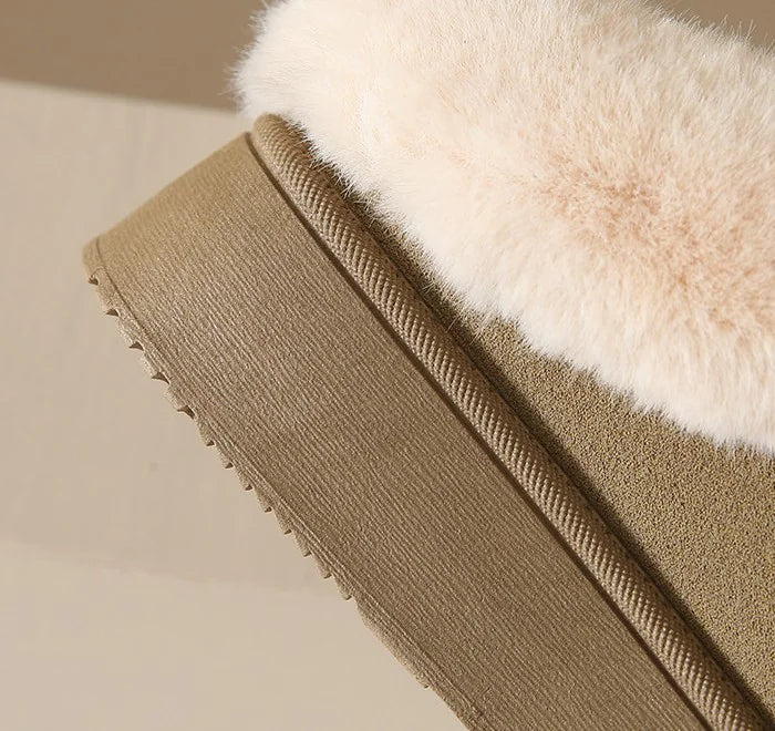 Women's Plush Suede Fur Slippers