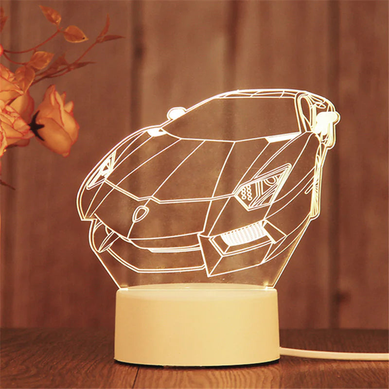 Romantic 3D Acrylic LED Lamp