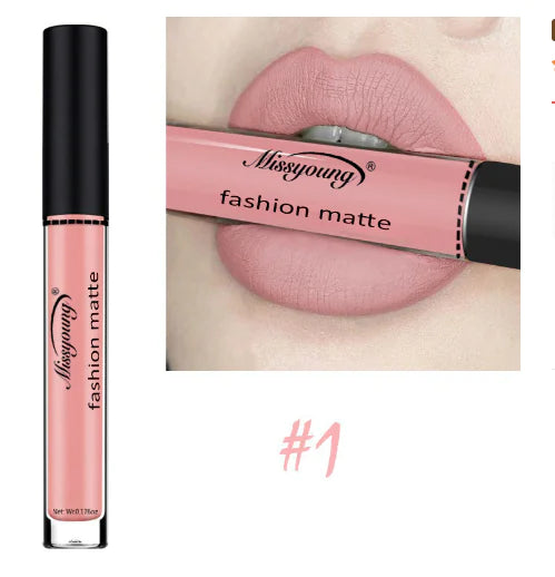 Silky Matte Nude Lipstick - Liquid Touch