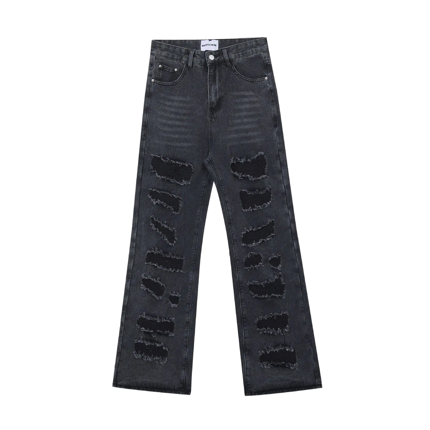 Urban Edge Distressed Straight Jeans