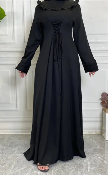 Chiffon Linen Long Sleeve Skirt