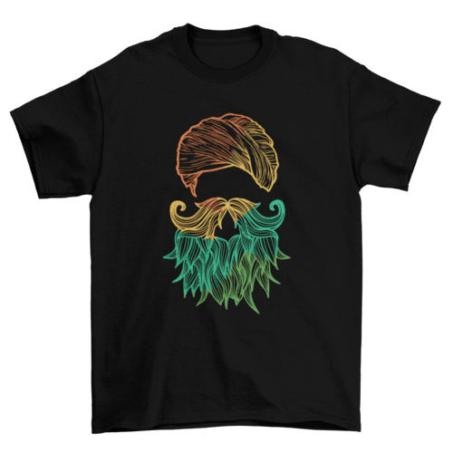 Colorful Sikh Silhouette T-shirt