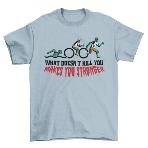 Funny zombie athlete t-shirt design