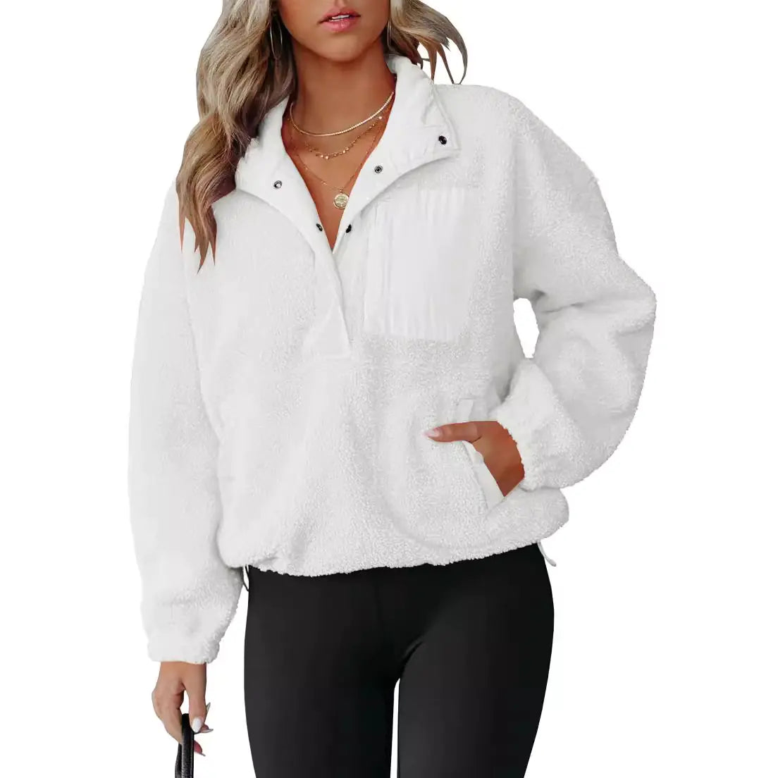 Color Block Half-Zip Women's Sweatshirt
