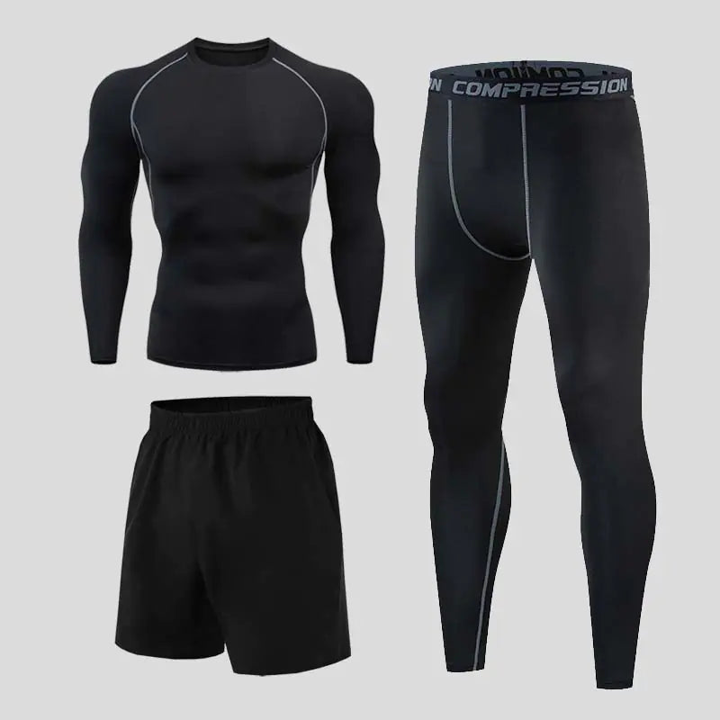 Men's Athletic Gear Set for Gym & Running
