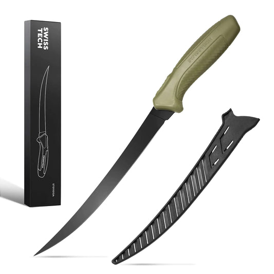 Swiss+Tech 9" Precision Fish Fillet Knife with Floating Handle
